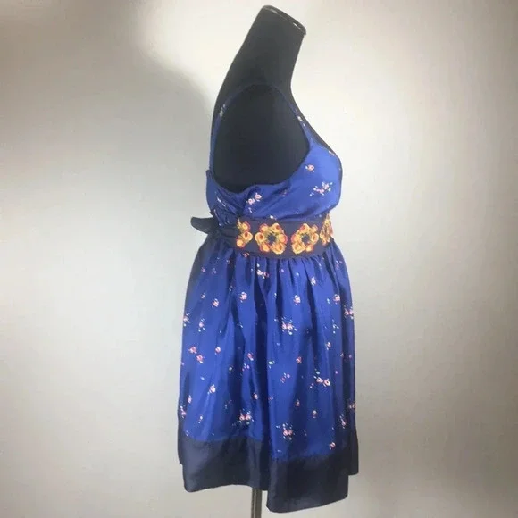 Johnny Was 100% Silk Dress Embroidered Boho Ikat - Picture 5 of 8